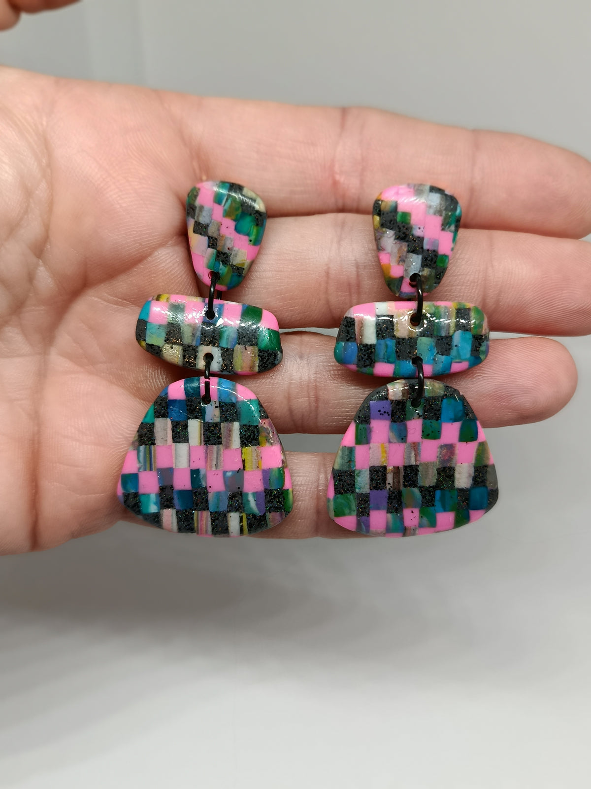 Pendientes Dama Mosaico